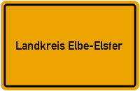 Ortsschild Landkreis Elbe-Elster